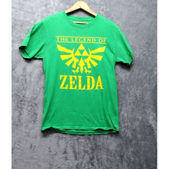 Nitendo Zelda Unisex Shirt Size Small Triforce Logo Graphic Cotton Short Sleeve - Picture 1 of 6